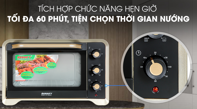 Lò nướng Sanaky LN.VH309N2D 30 lít - 18
