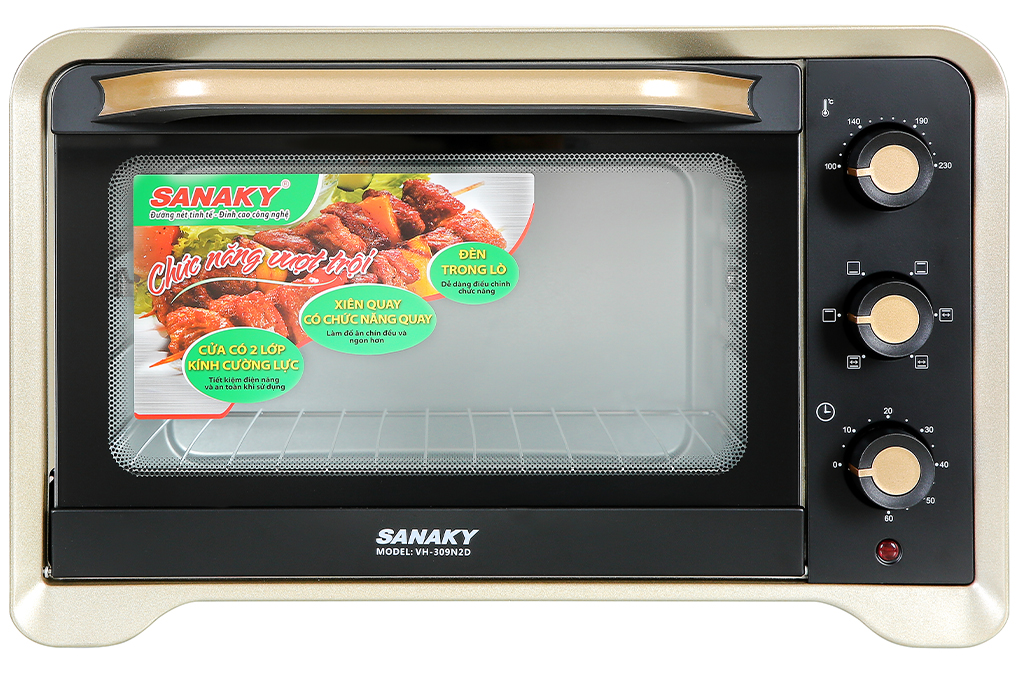 Lò nướng Sanaky LN.VH309N2D 30 lít Màu Vàng