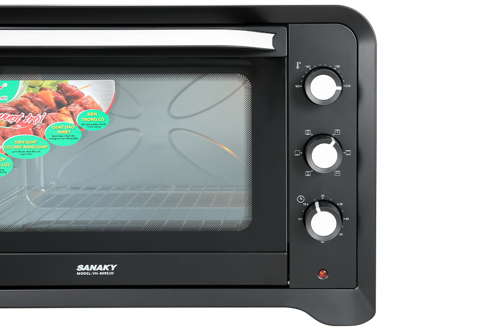 Lò nướng Sanaky LN.VH809S2D 80 lít Màu Đen
