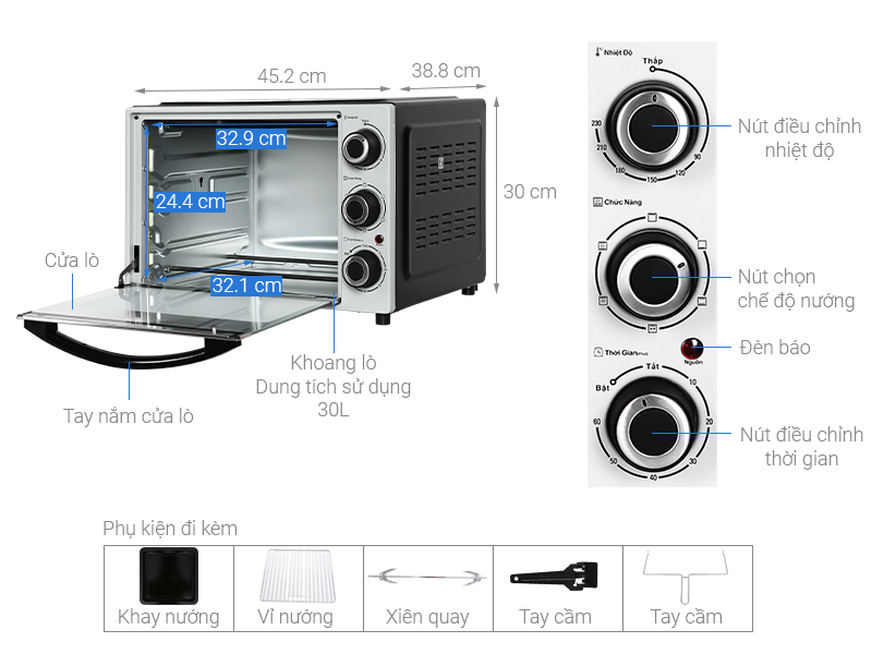 Lò nướng Galanz KWS1530LQ-D2 30 lít