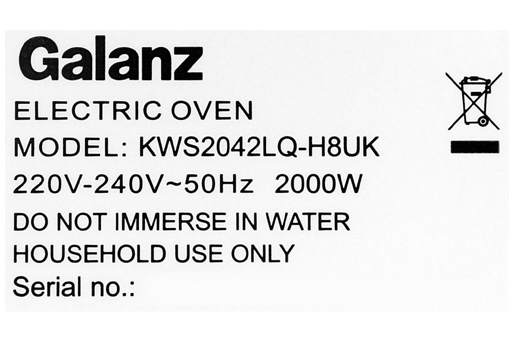 Siêu thị lò nướng Galanz KWS2042LQ-H8UK 42 lít