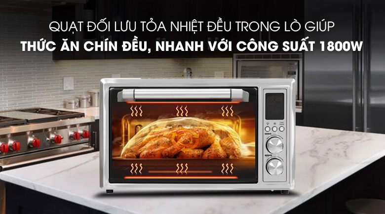 Công suất 1800W - Lò nướng đa năng Galanz KF1830ELQ-H12U 30 lít