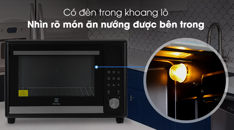 Đèn - Lò nướng Electrolux EOT40DBD 40 lít