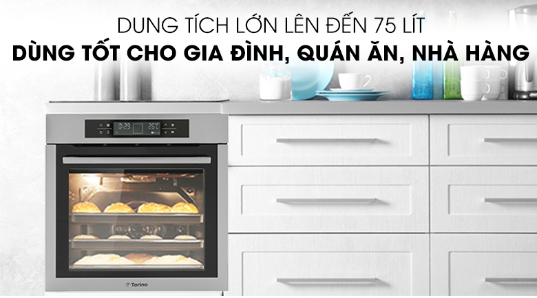 Lò nướng âm tủ Torino T0B10FCP-2SV