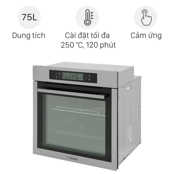 Lò nướng âm Torino T0B10FCP-2SV 75 lít
