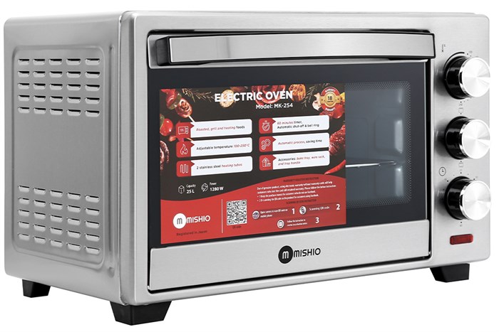 Lò nướng Mishio MK-254 25 lít Màu Trắng