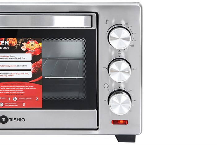 Lò nướng Mishio MK-254 25 lít Màu Trắng