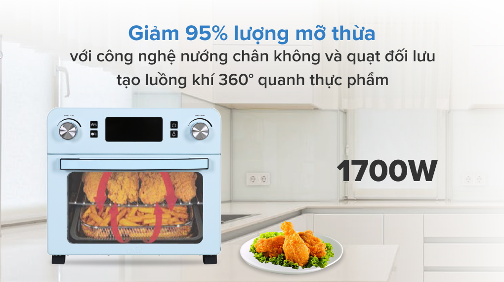 Lò nướng chiên không dầu Unie Q36 25 lít
