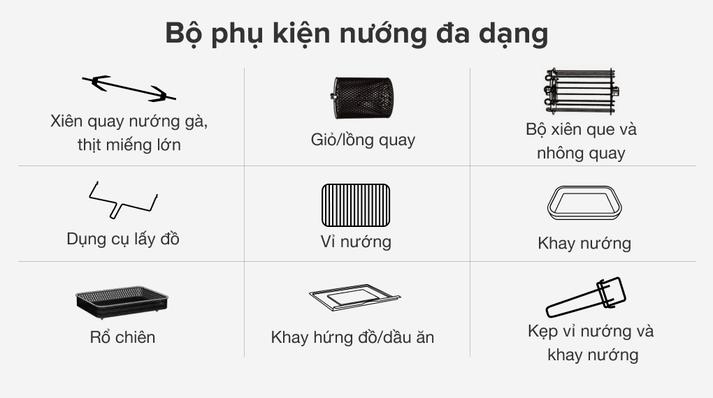 Lò nướng chiên không dầu Unie Q36 25 lít