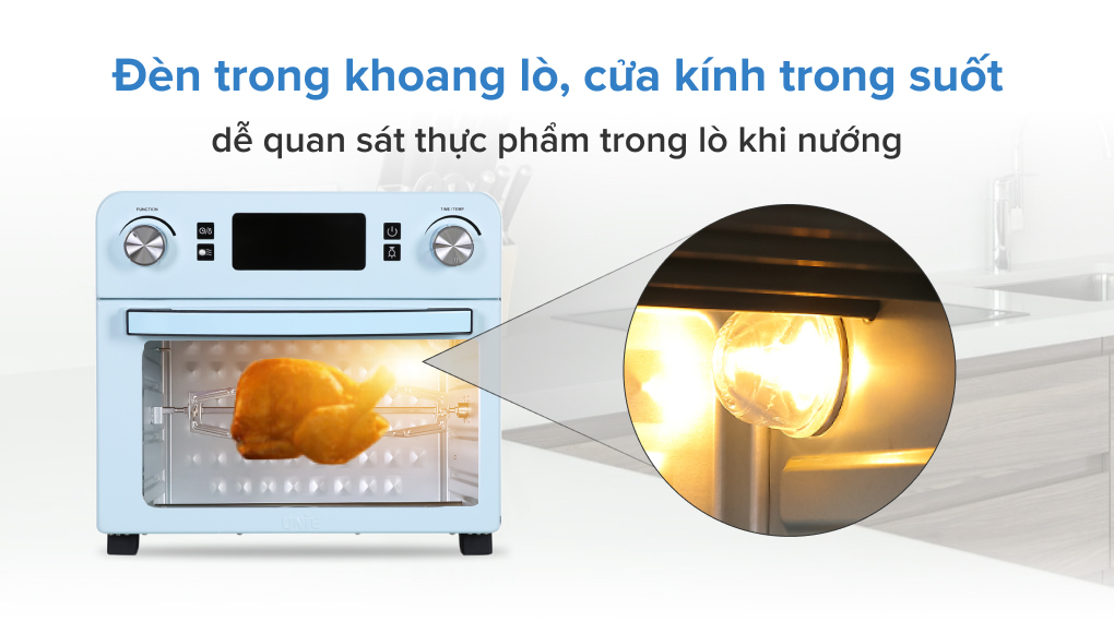 Lò nướng chiên không dầu Unie Q36 25 lít