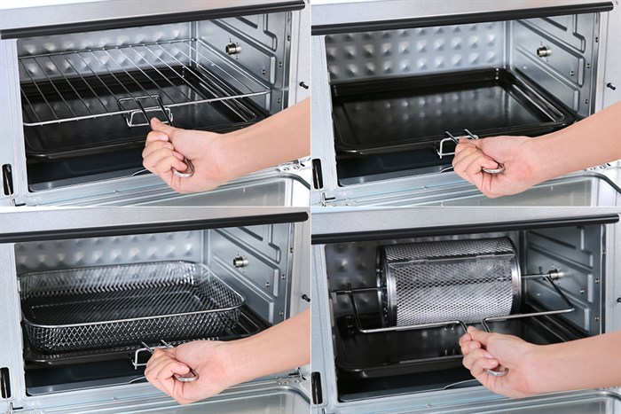 Lò nướng chiên không dầu Unie Q36 25 lít Màu Xanh Dương