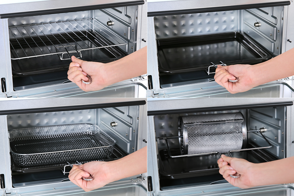 Lò nướng chiên không dầu Unie Q36 25 lít Màu Xanh Dương