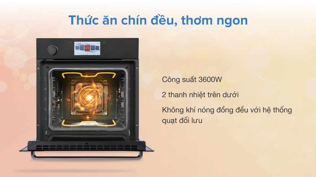 Lò nướng và hấp lắp âm Hafele HO-T60B (535.02.711) 65 lít