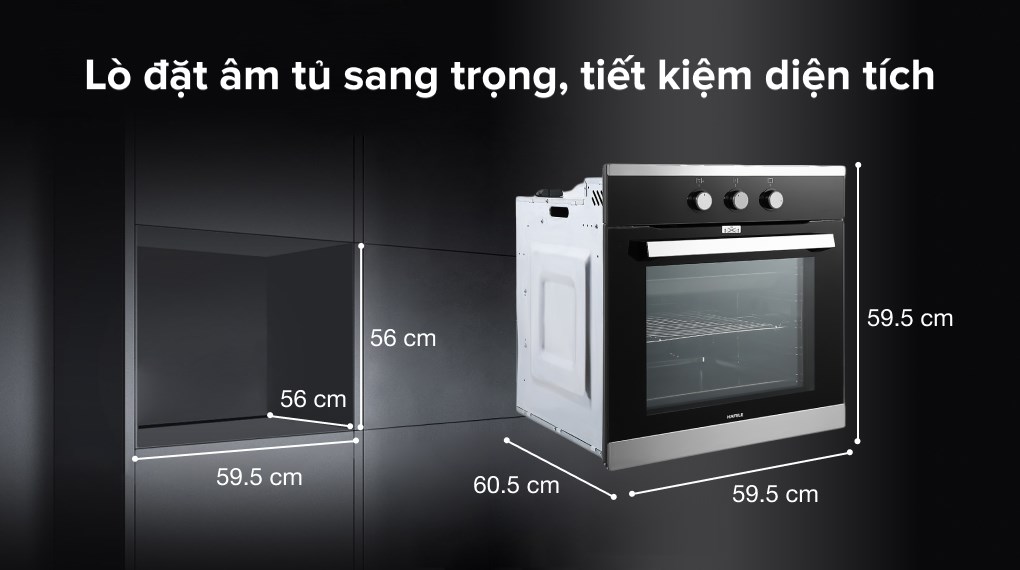 Lò nướng âm Hafele HO-K60B (534.05.581) 65 lít