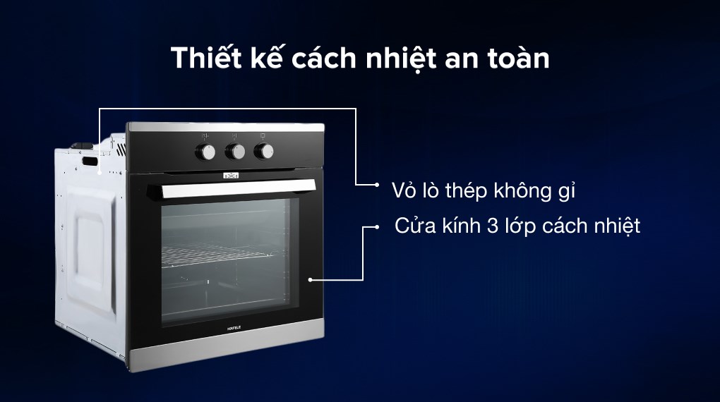 Lò nướng âm Hafele HO-K60B (534.05.581) 65 lít