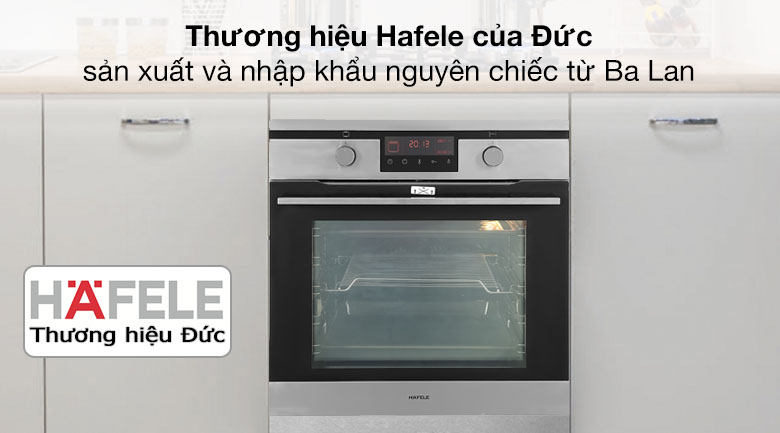 Thương hiệu Hafele của Đức - Lò nướng lắp âm Hafele HO-KT60J (535.62.511) 65 lít