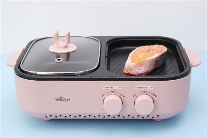 Bếp lẩu nướng đa năng Bear DKL-C12D1 Màu Hồng