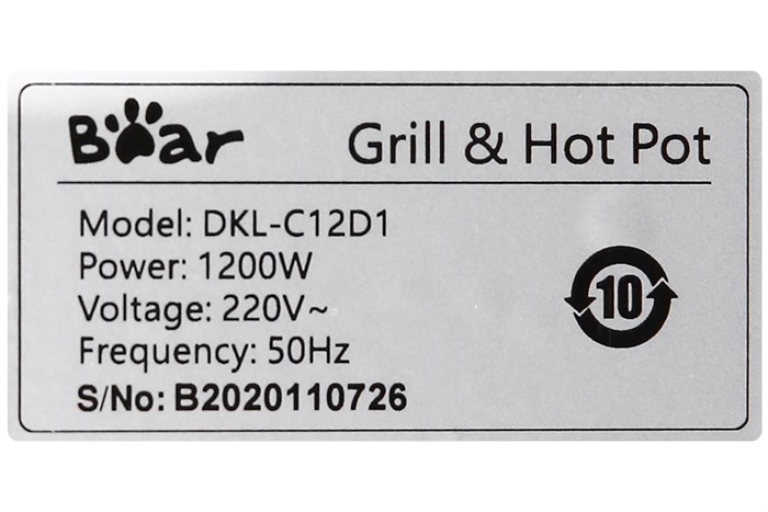 Bếp lẩu nướng đa năng Bear DKL-C12D1 Màu Hồng