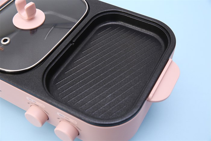 Bếp lẩu nướng đa năng Bear DKL-C12D1 Màu Hồng