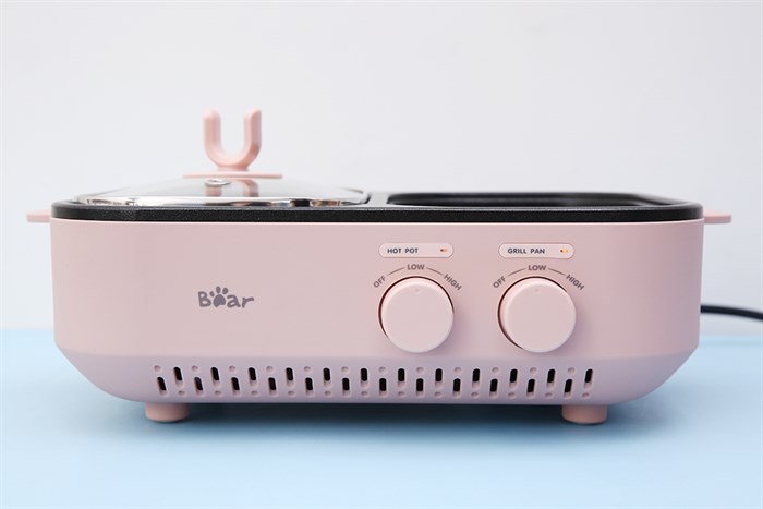 Bếp lẩu nướng đa năng Bear DKL-C12D1 Màu Hồng