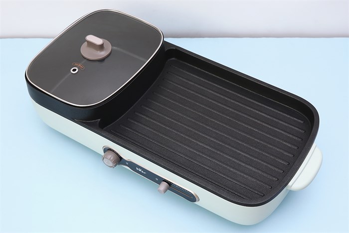 Bếp lẩu nướng đa năng Bear DKL-C15G1 Màu Xanh ngọc