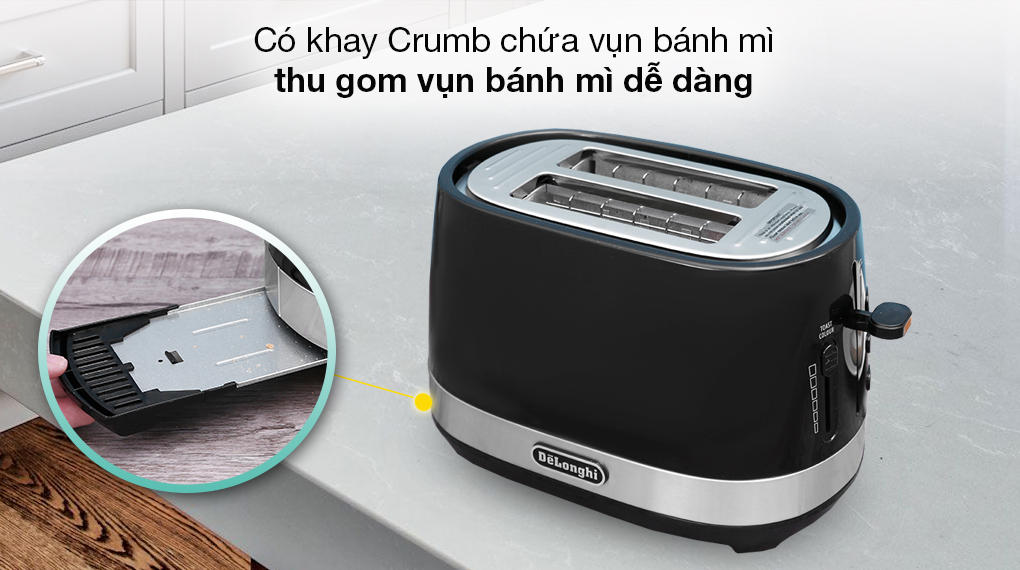 Máy nướng bánh mì Delonghi CTLA2103.BK - 7