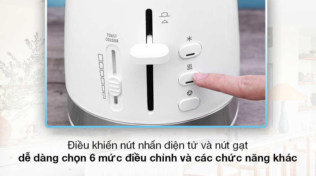 Máy nướng bánh mì Delonghi CTLA2103.W - 7