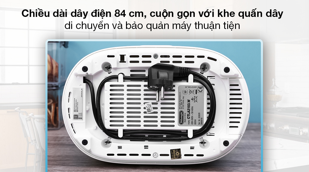 Máy nướng bánh mì Delonghi CTLA2103.W - 8