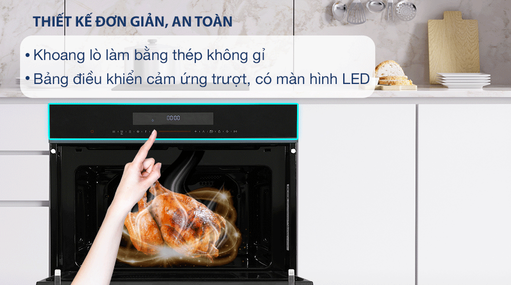 Lò nướng kết hợp vi sóng lắp âm Hafele HCO-8T50A (538.01.431) 50 lít