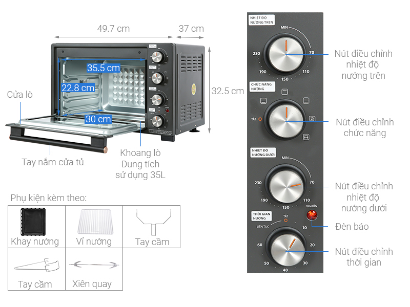 Lò nướng Toshiba TL-MC35Z 35 lít