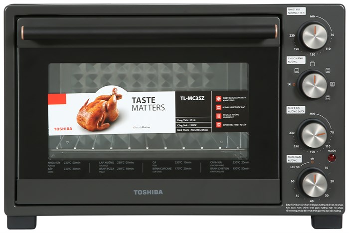 Lò nướng Toshiba TL-MC35Z 35 lít Màu Đen
