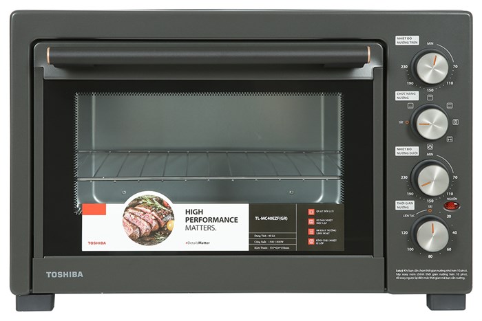 Lò nướng Toshiba TL-MC40EZF(GR) 40 lít Màu Đen
