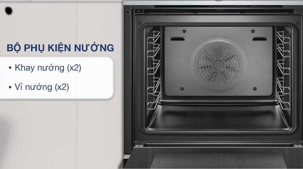 Lò nướng âm Bosch HBG633BS1A 71 lít