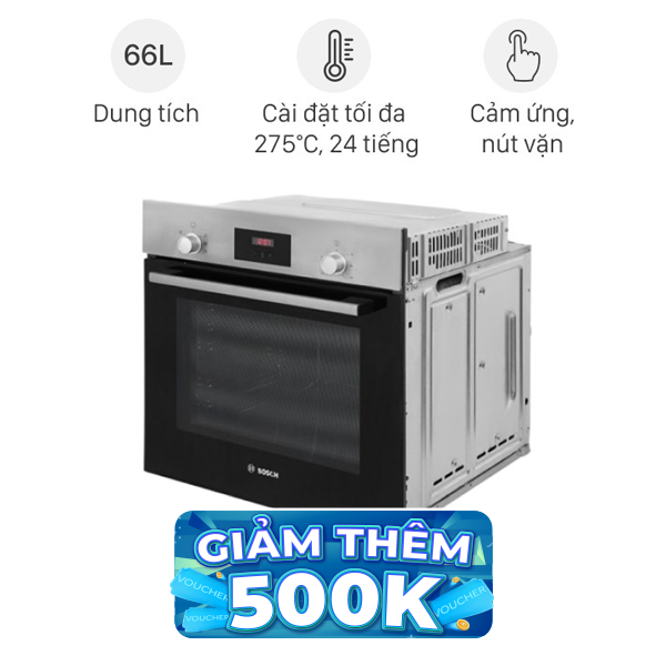 Lò nướng âm Bosch HBF113BR0A 66 lít