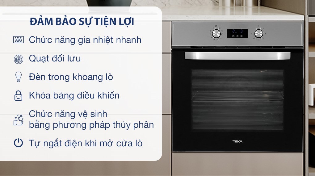 Lò nướng âm Teka HCB 6435 70 lít