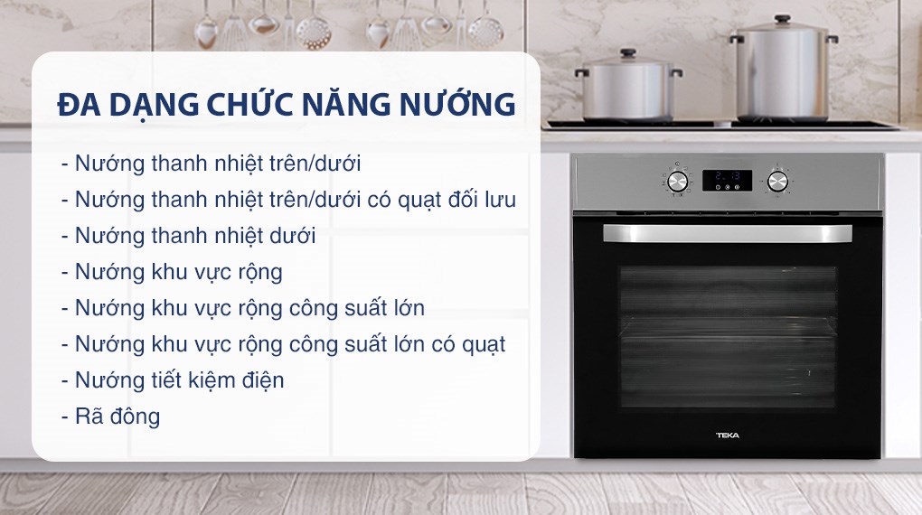 Lò nướng âm Teka HCB 6435 70 lít
