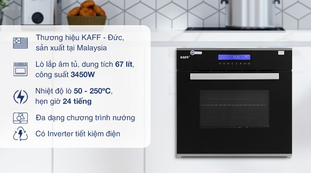 Lò nướng âm KAFF KF-T90S 67 lít