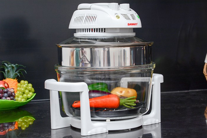 Lò nướng thuỷ tinh Sanaky 158T 15 lít Màu Trắng
