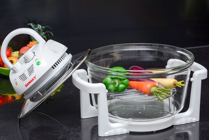 Lò nướng thuỷ tinh Sanaky 158T 15 lít Màu Trắng