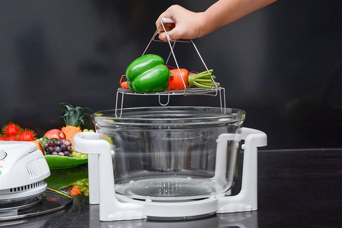 Lò nướng thuỷ tinh Sanaky 158T 15 lít Màu Trắng