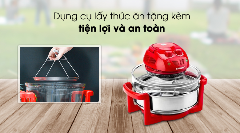 Lò nướng thuỷ tinh Sanaky 188 15 lít