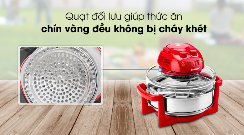 Lò nướng thuỷ tinh Sanaky 188 15 lít