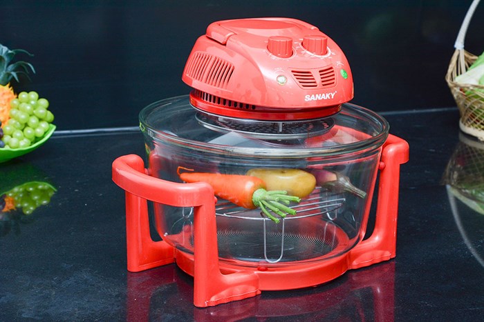 Lò nướng thuỷ tinh Sanaky 188 15 lít Màu Đỏ