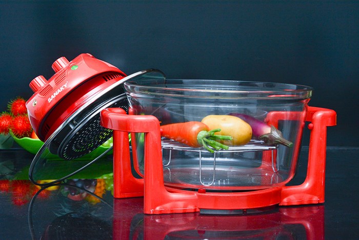 Lò nướng thuỷ tinh Sanaky 188 15 lít Màu Đỏ