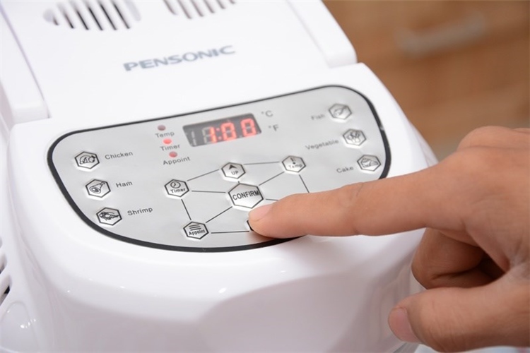 Lò nướng thủy tinh Pensonic PRO-913 12 lít Màu Trắng