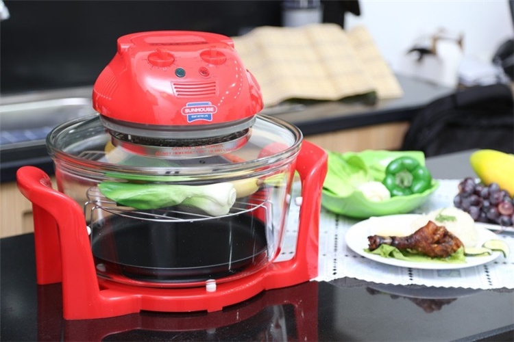 Lò nướng thủy tinh Sunhouse SH 410 12 lít Đỏ Màu Đỏ