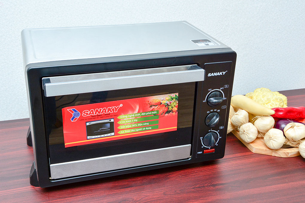 Lò nướng Sanaky VH309N 30 lít Màu Đen - Bạc