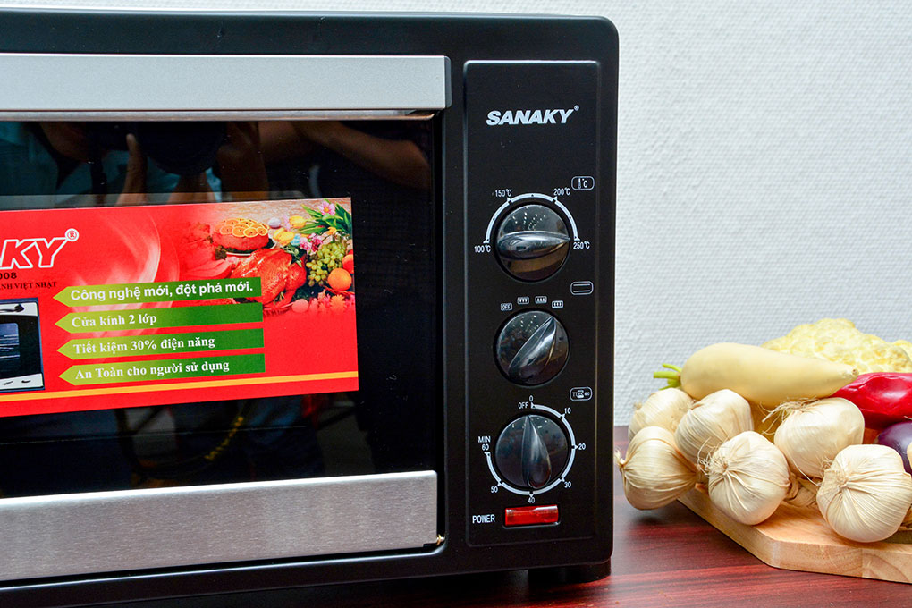 Lò nướng Sanaky VH309N 30 lít Màu Đen - Bạc