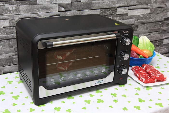 Lò nướng Sanyo Aqua TO-R6074 35 lít Màu Đen - Xám