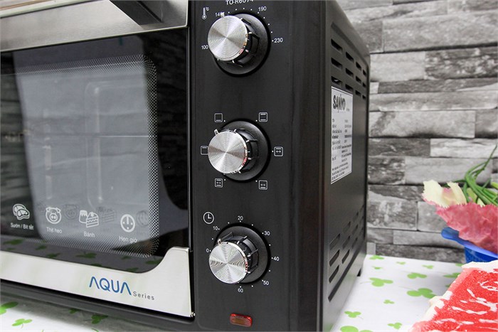 Lò nướng Sanyo Aqua TO-R6074 35 lít Màu Đen - Xám